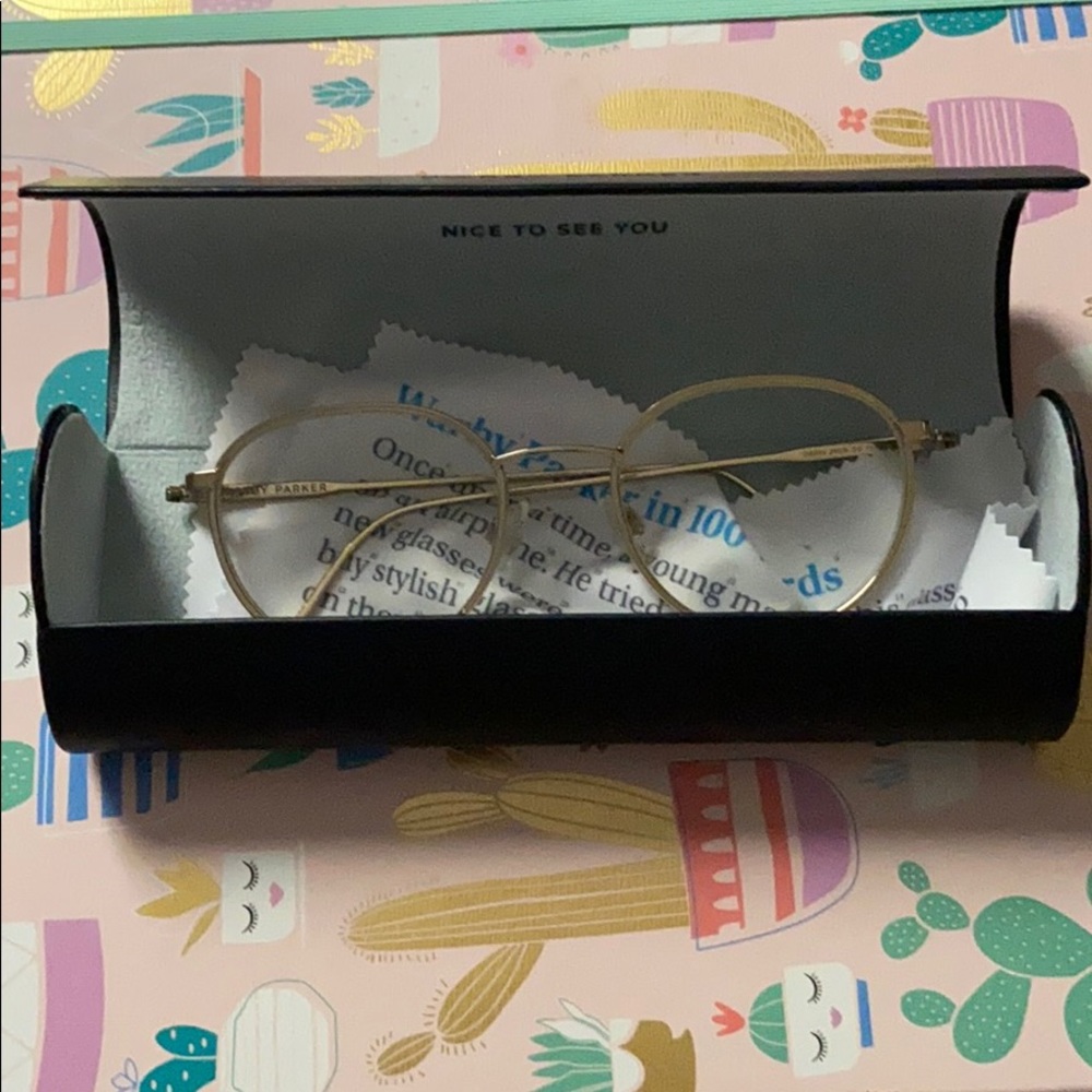 Warby Parker Darin in polished gold